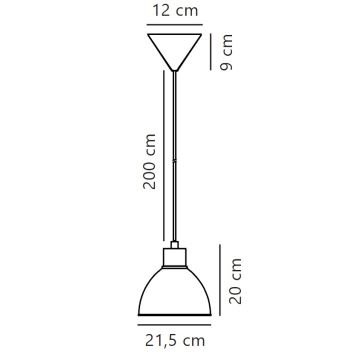 Nordlux - Chandelier on a string POP 1xE27/40W/230V beige