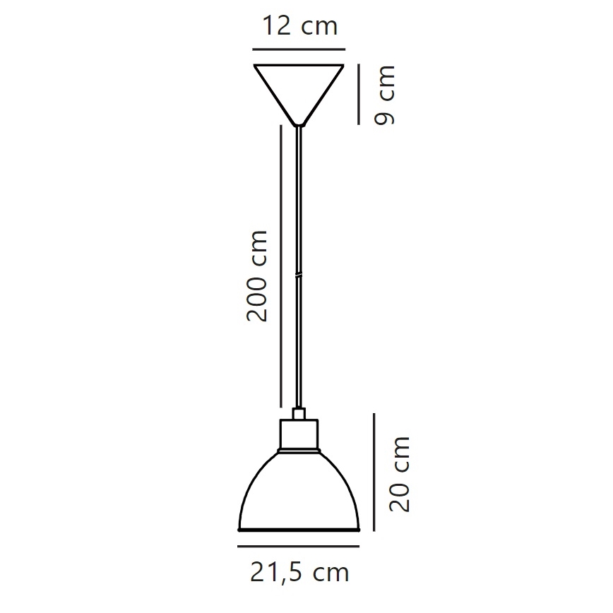 Nordlux - Chandelier on a string POP 1xE27/40W/230V beige