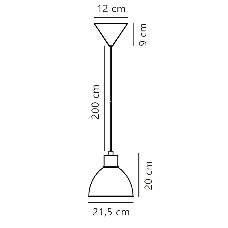 Nordlux - Chandelier on a string POP 1xE27/40W/230V white