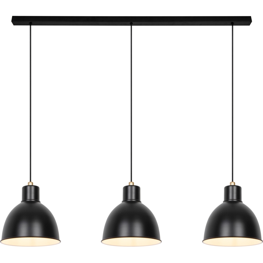 Nordlux - Chandelier on a string POP 3xE27/40W/230V black/gold