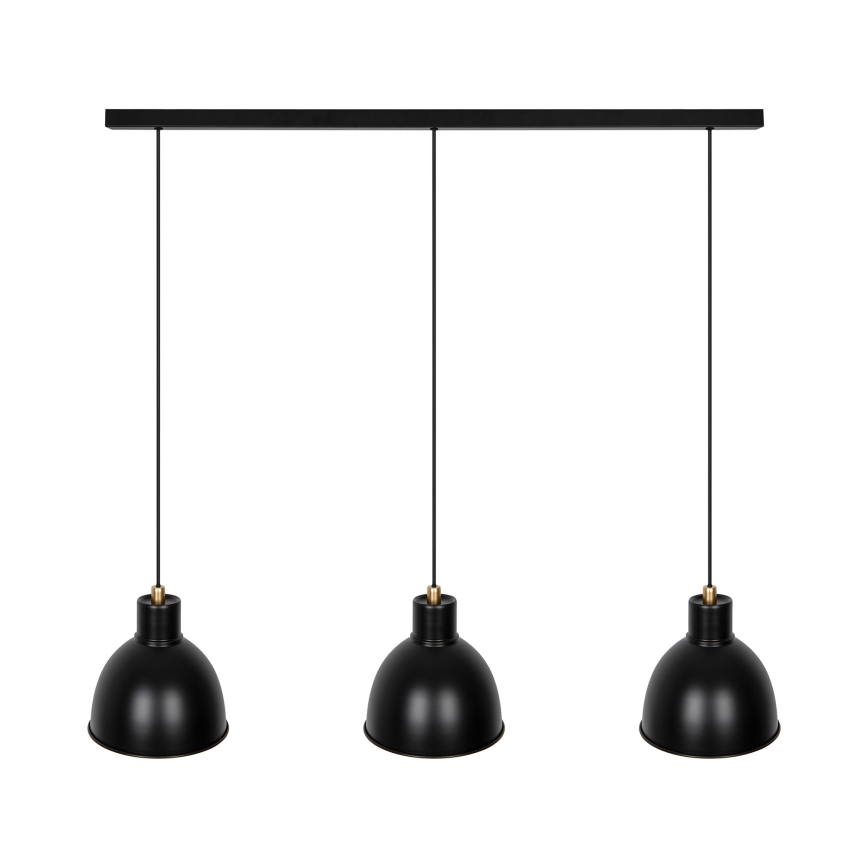 Nordlux - Chandelier on a string POP 3xE27/40W/230V black/gold