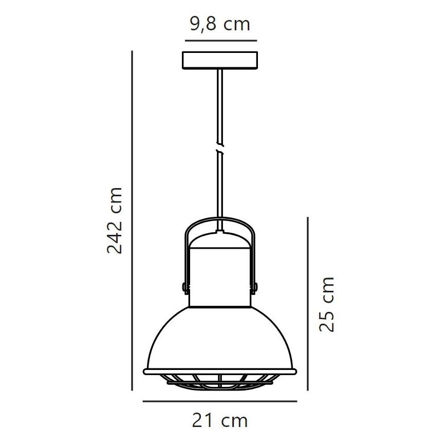 Nordlux - Chandelier on a string PORTER 1xE27/60W/230V