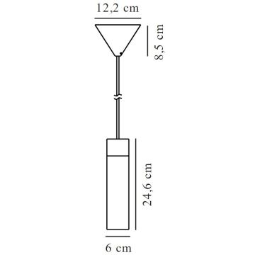 Nordlux - Chandelier on a string TILO 1xGU10/15W/230V black