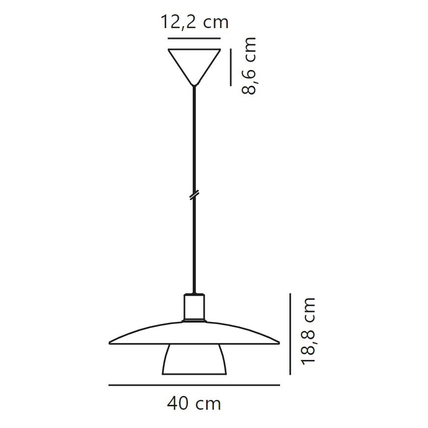 Nordlux - Chandelier on a string VERONA 1xE27/40W/230V