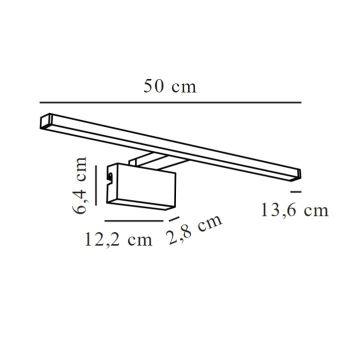 Nordlux - LED Bathroom mirror lighting MARLEE LED/8,9W/230V IP44 3000K 50 cm shiny chrome