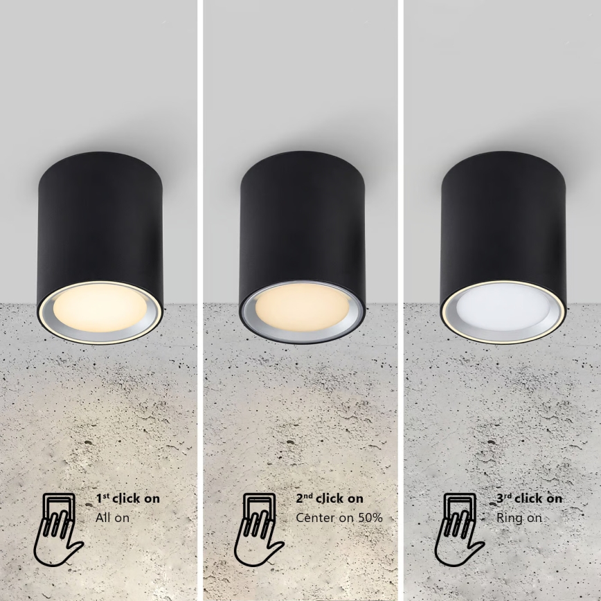 Nordlux - LED Bathroom spotlight LANDON LED/6,5W/230V IP44 black