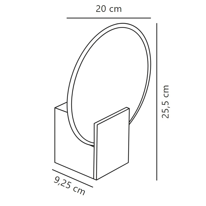 Nordlux - LED Dimmable bathroom wall light HESTER LED/9,5W/230V IP44 beige