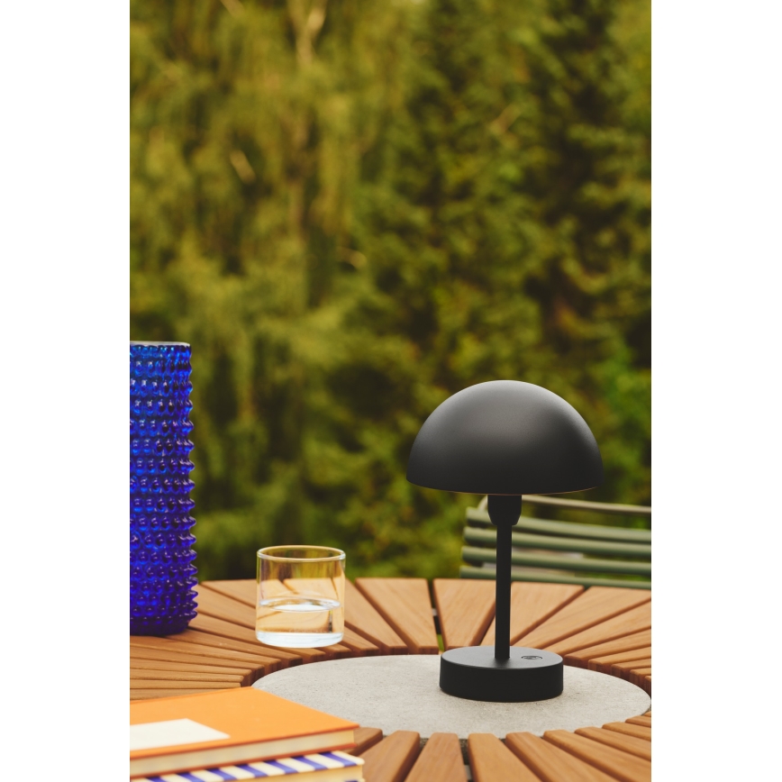 Nordlux - LED Dimmable rechargeable outdoor table lamp ELLEN LED/2,8W/3,7V IP44 black