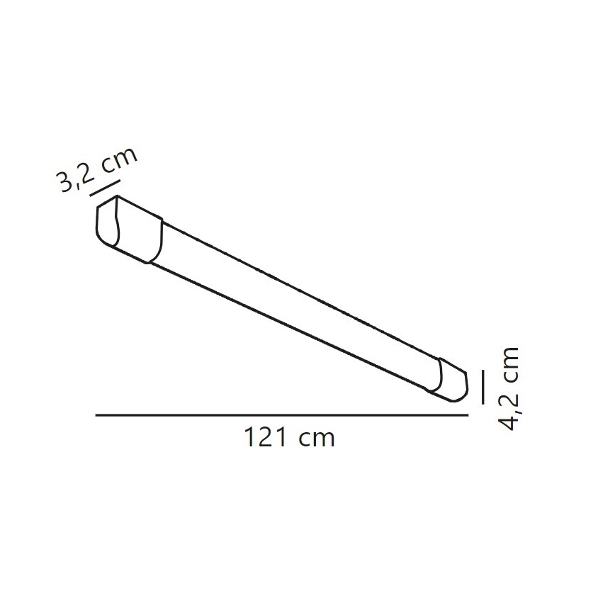 Nordlux - LED Fluorescent light ARLINGTON LED/18W/230V 121 cm