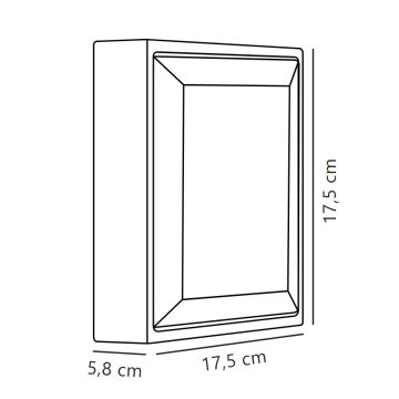 Nordlux - LED Outdoor wall light OLIVER LED/9W/230V IP54 17,5x17,5 cm