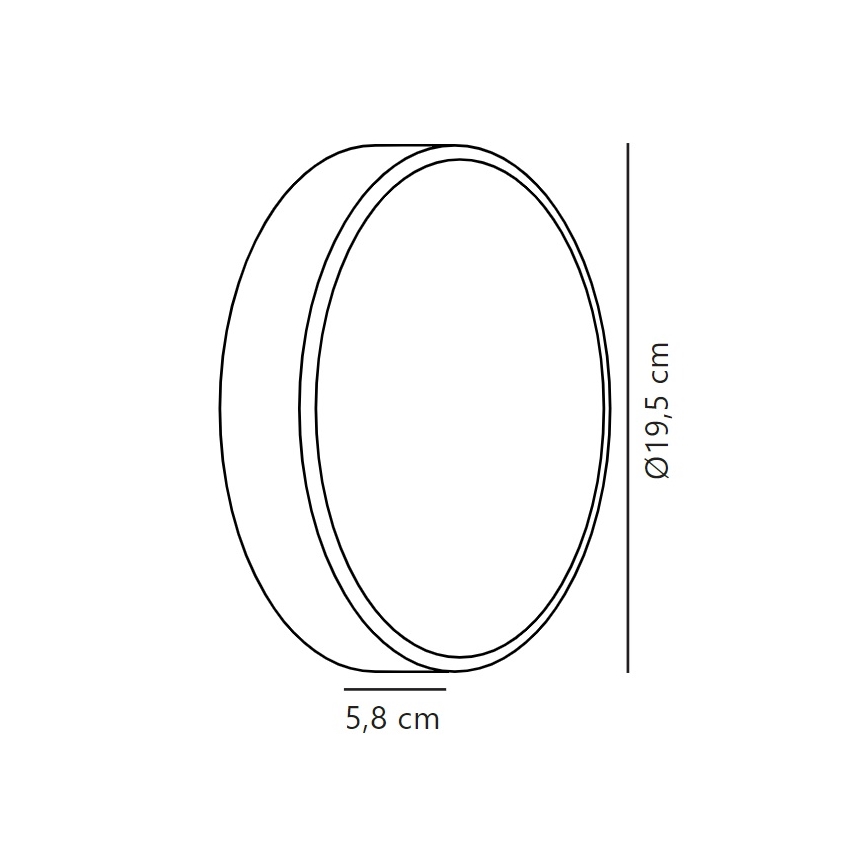 Nordlux - LED Outdoor wall light OLIVER LED/9W/230V IP54 d. 19,5 cm