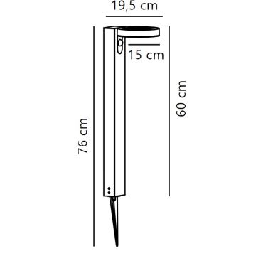 Nordlux - LED Solar lamp with sensor RICA LED/5W/3,7V IP44