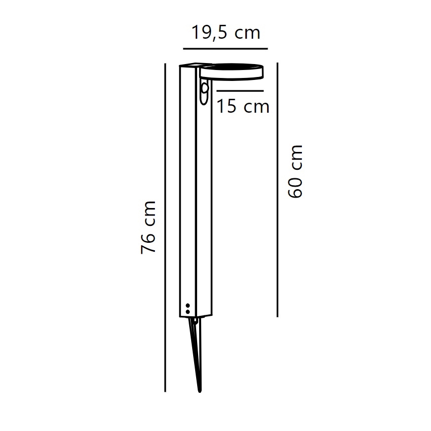 Nordlux - LED Solar lamp with sensor RICA LED/5W/3,7V IP44