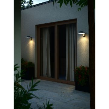 Nordlux - LED Solar wall light with sensor JUSTINA LED/5W/3,7V IP44