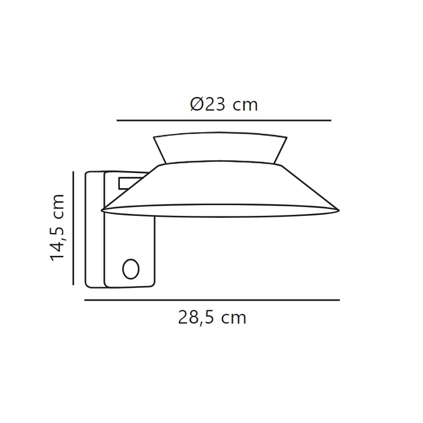 Nordlux - LED Solar wall light with sensor JUSTINA LED/5W/3,7V IP44