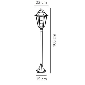 Nordlux - Outdoor lamp CARDIFF 1xE27/60W/230V IP44