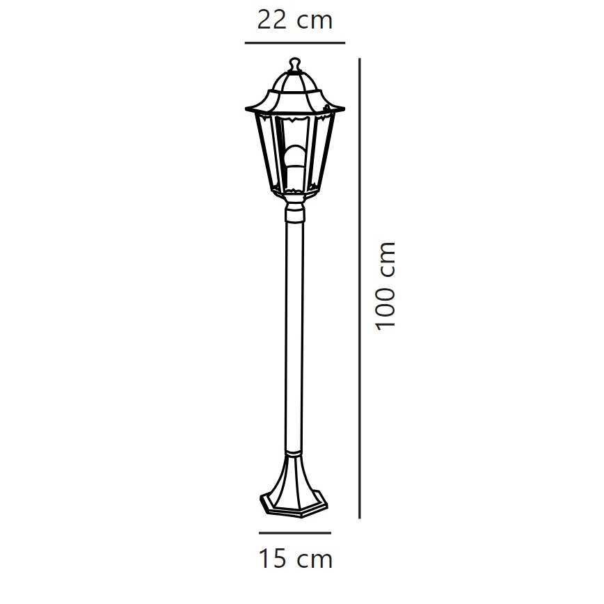 Nordlux - Outdoor lamp CARDIFF 1xE27/60W/230V IP44