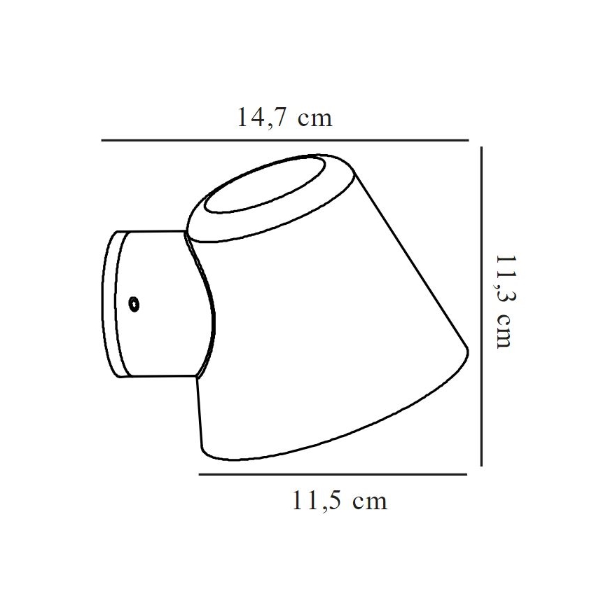 Nordlux - Outdoor wall light ALERIA 1xGU10/35W/230V IP44