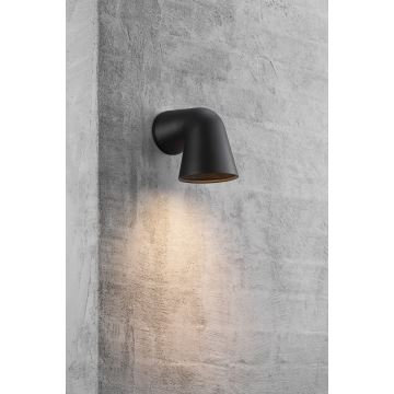 Nordlux - Outdoor wall light FRONT 1xGU10/28W/230V IP44 black