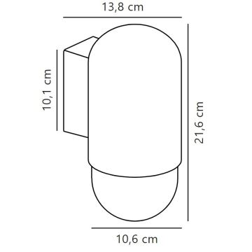 Nordlux - Outdoor wall light HEKA 1xE27/60W/230V IP54 beige