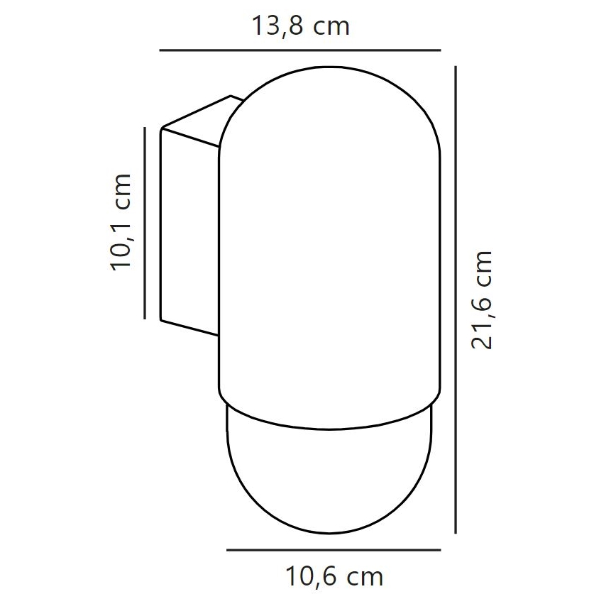 Nordlux - Outdoor wall light HEKA 1xE27/60W/230V IP54 beige