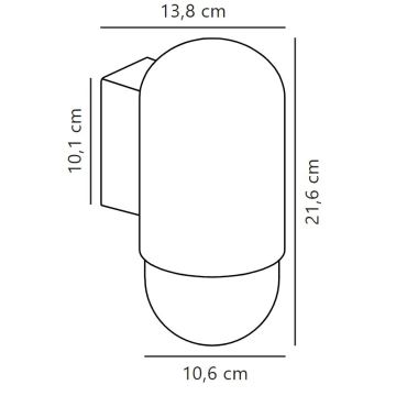 Nordlux - Outdoor wall light HEKA 1xE27/60W/230V IP54 black