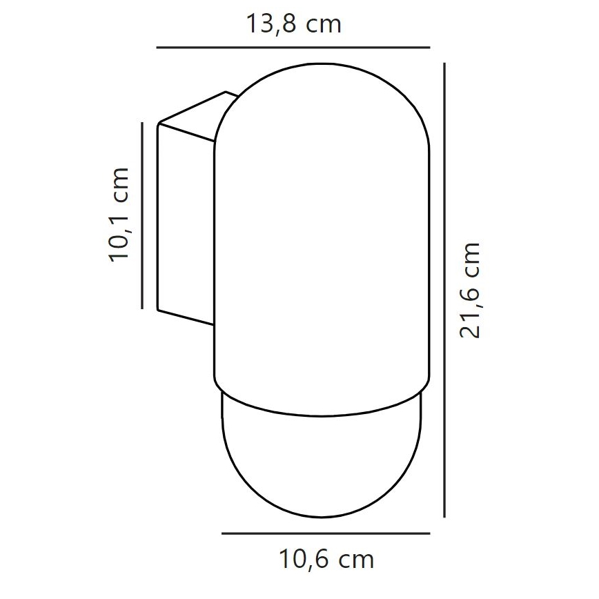 Nordlux - Outdoor wall light HEKA 1xE27/60W/230V IP54 black