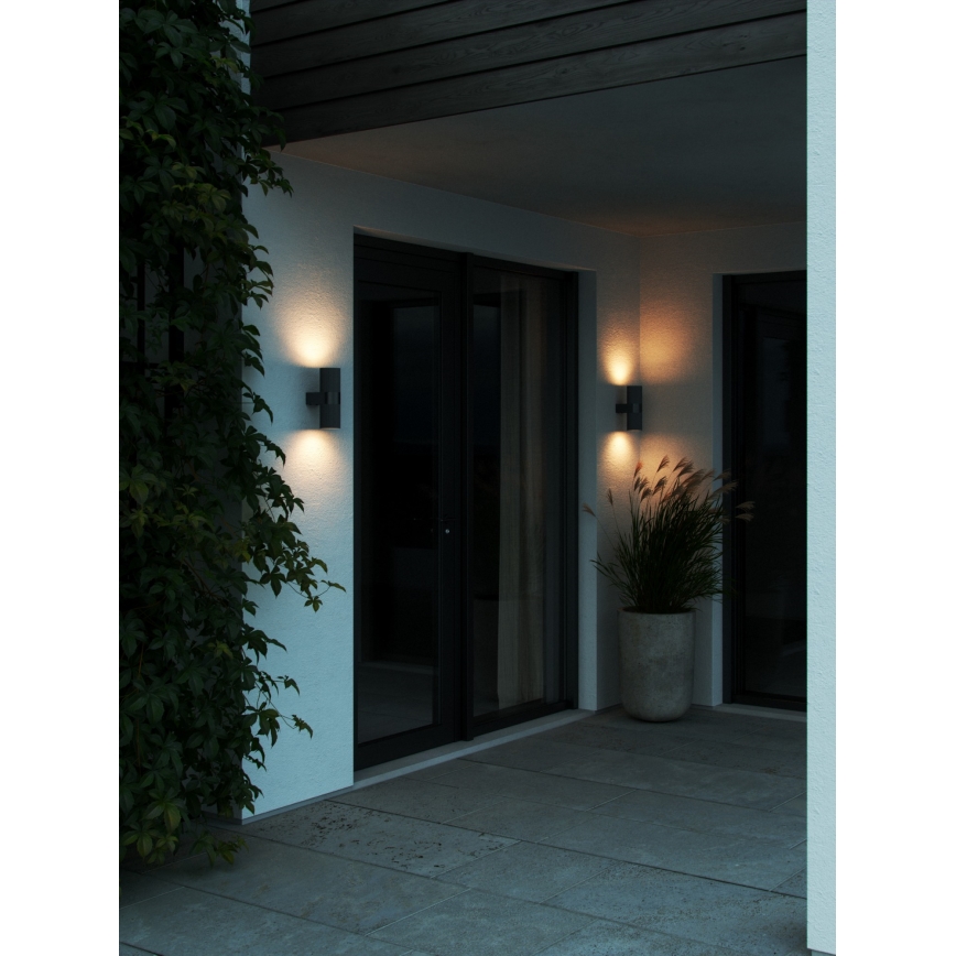 Nordlux - Outdoor wall light KYKLOP 2xGU10/25W/230V IP54 black