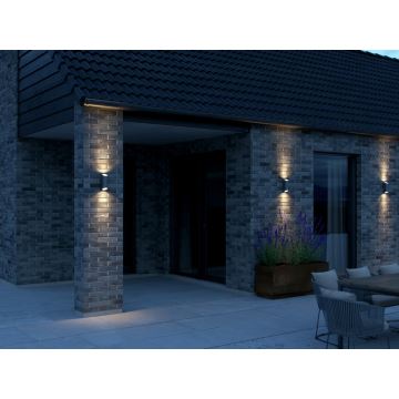 Nordlux - Outdoor wall light NICO 2xGU10/25W/230V IP54 anthracite