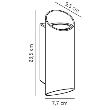 Nordlux - Outdoor wall light NICO 2xGU10/25W/230V IP54 anthracite