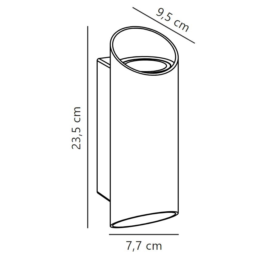 Nordlux - Outdoor wall light NICO 2xGU10/25W/230V IP54 anthracite