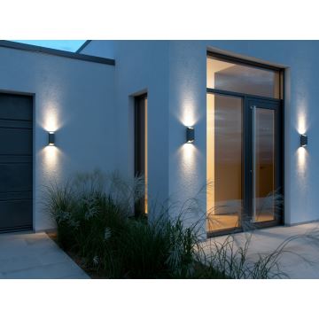 Nordlux - Outdoor wall light NICO 2xGU10/25W/230V IP54 anthracite