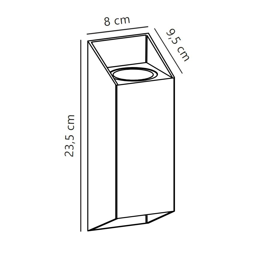 Nordlux - Outdoor wall light NICO 2xGU10/25W/230V IP54 anthracite