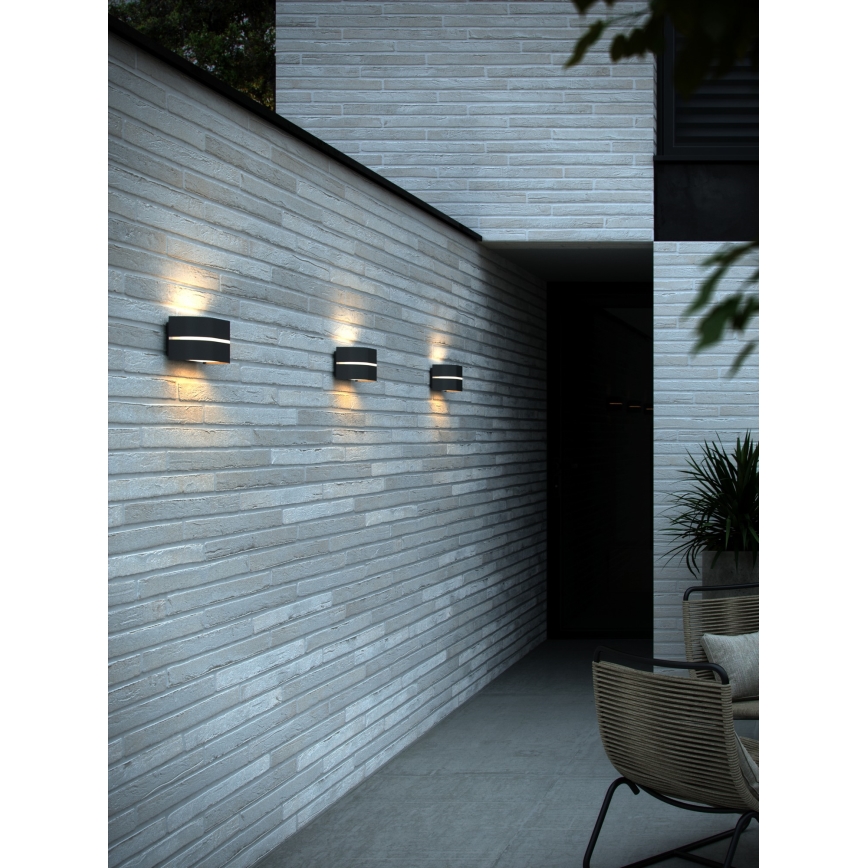 Nordlux - Outdoor wall light SIBELIS 1xE27/10W/230V IP44 anthracite