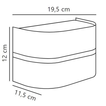 Nordlux - Outdoor wall light SIBELIS 1xE27/10W/230V IP44 anthracite