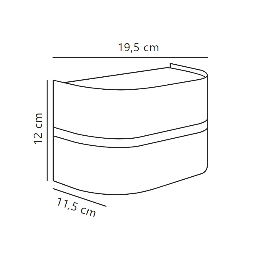 Nordlux - Outdoor wall light SIBELIS 1xE27/10W/230V IP44 anthracite