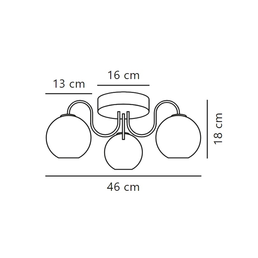 Nordlux - Surface-mounted chandelier FRANCA 3xE14/40W/230V