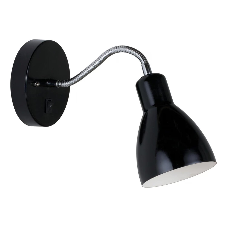 Nordlux - Wall flexible spotlight CYCLONE 1xE14/15W/230V black