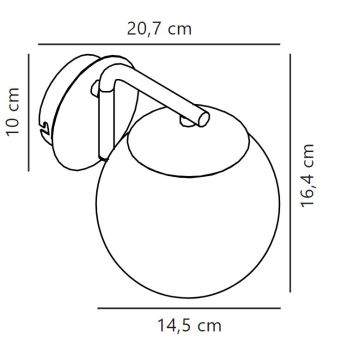 Nordlux - Wall lamp GRANT 1xE14/40W/230V gold