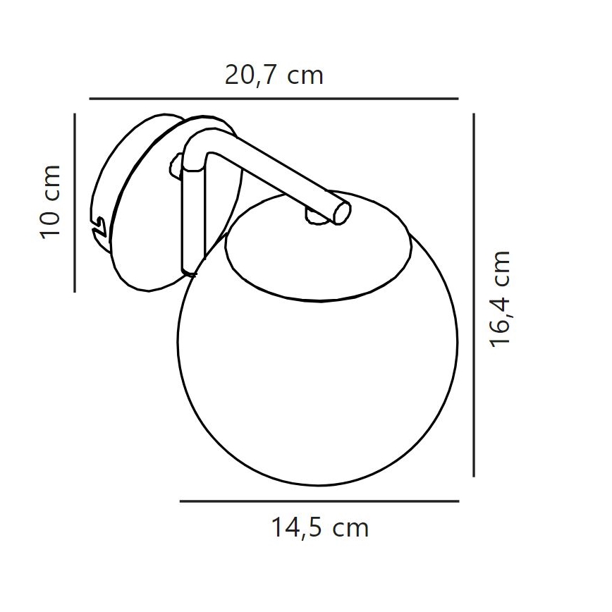 Nordlux - Wall lamp GRANT 1xE14/40W/230V gold