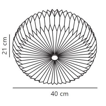 Nordlux - Wall light BELLOY 2xE27/25W/230V d. 40 cm