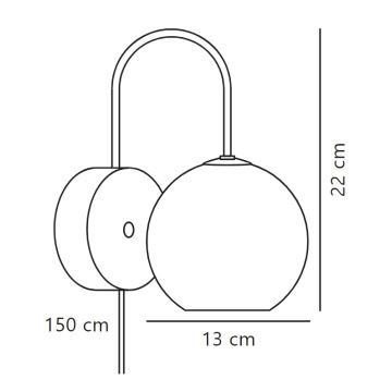 Nordlux - Wall light FRANCA 1xE14/40W/230V