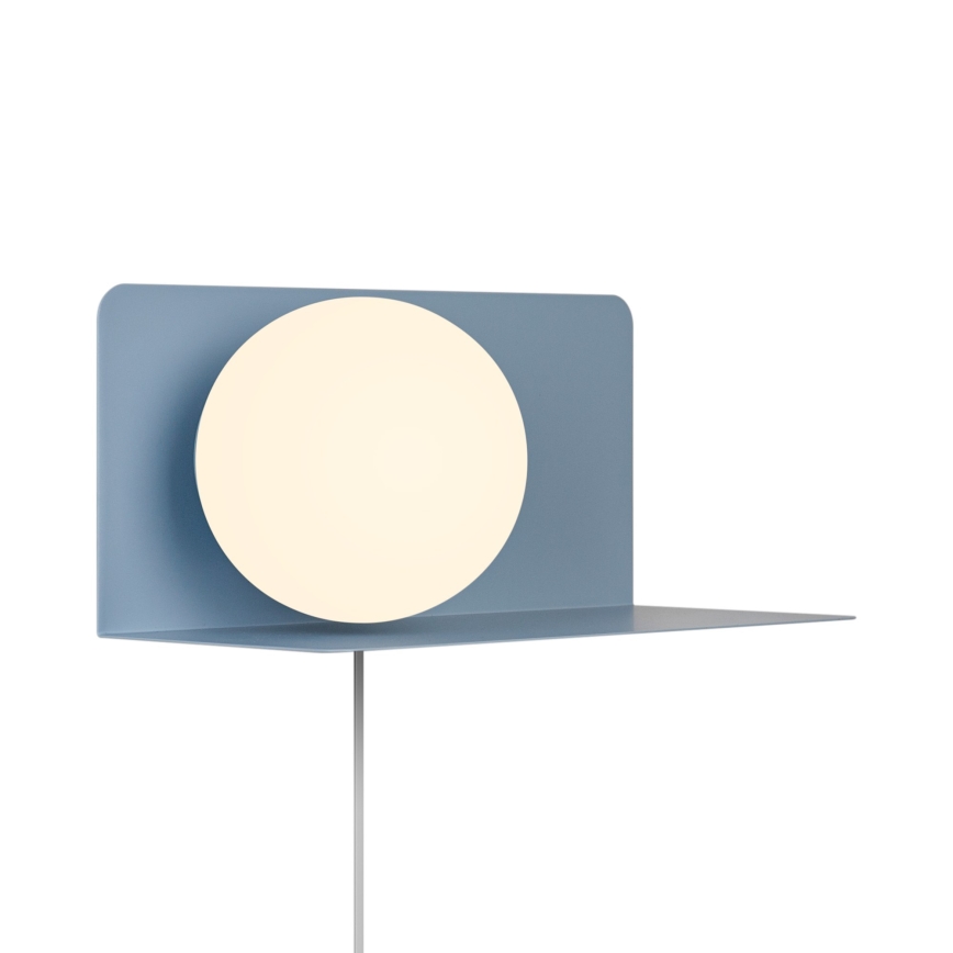 Nordlux - Wall light with a shelf LILIBETH 1xE14/25W/230V blue