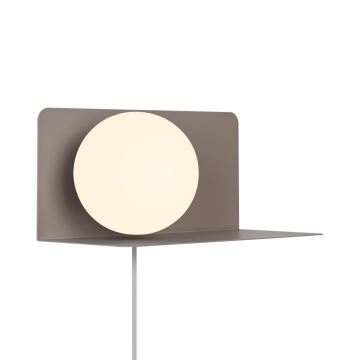 Nordlux - Wall light with a shelf LILIBETH 1xE14/25W/230V brown