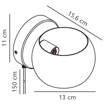 Nordlux - Wall spotlight BELIR 1xG9/5W/230V green