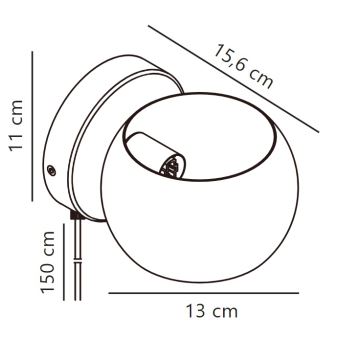 Nordlux - Wall spotlight BELIR 1xG9/5W/230V white