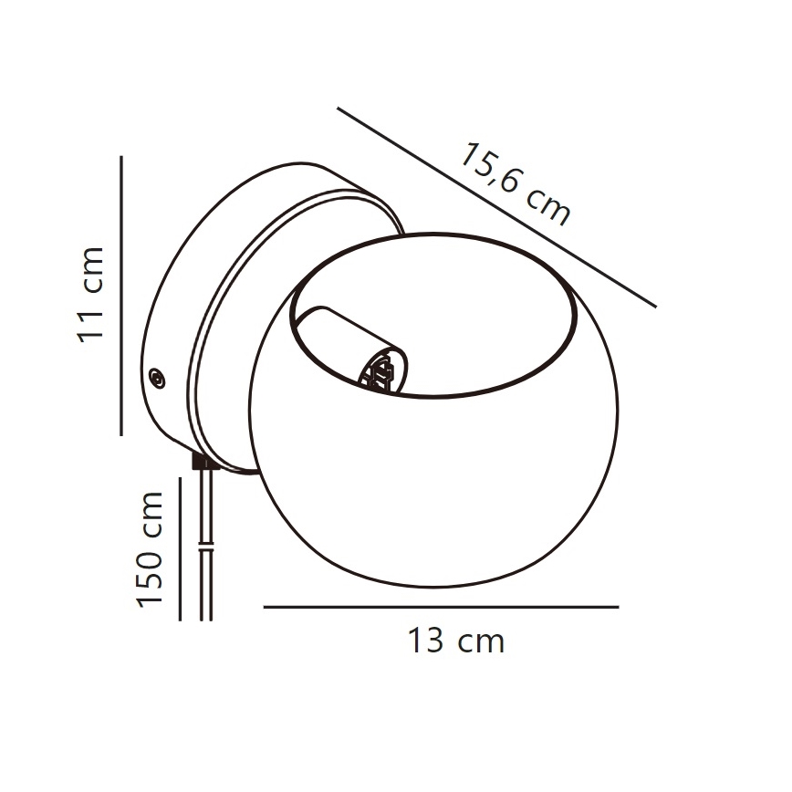 Nordlux - Wall spotlight BELIR 1xG9/5W/230V white