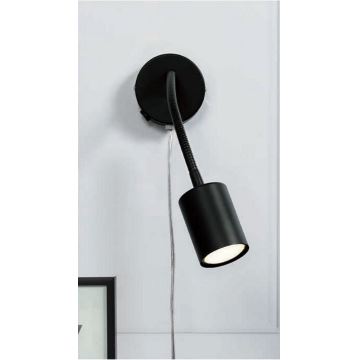 Nordlux - Wall flexible spotlight EXPLORE 1xGU10/7W/230V black