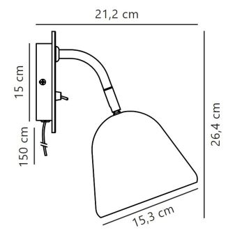 Nordlux - Wall spotlight FLEUR 1xE14/15W/230V