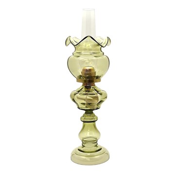 Oil lamp MARCELA 52 cm forest green with a lampshade